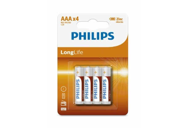 48-Pack of Philips AA Long Life Batteries - Option for AAA Available