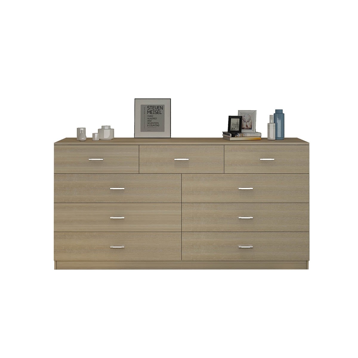 Nine-Chest of Drawers Sideboard Cabinet