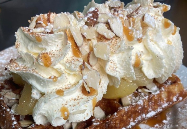Two Fresh Belgian Waffles for Two People incl. Much Moore Ice Cream - Valid from 21st July