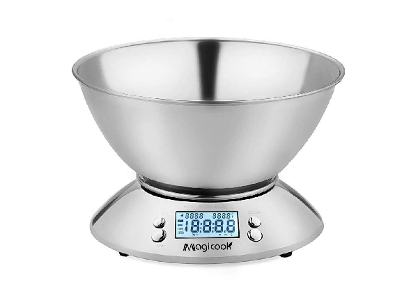 Digital Kitchen Scales with Mixing Bowl