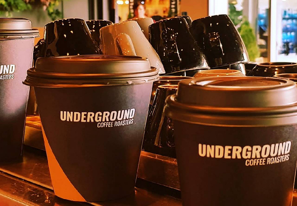 Two Medium Coffees & Two Famous Underground Scones