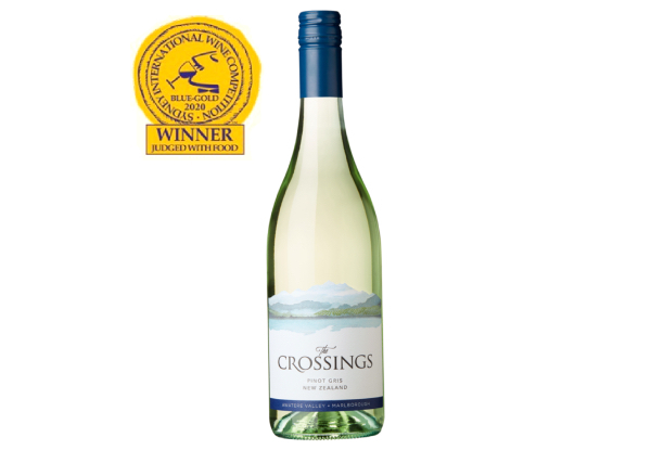 The Crossings Wine Six-Bottle Case - Options for Sav Blanc, Pinot Gris, or Pinot Noir