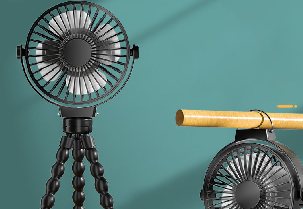 USB Rechargeable Tripod Fan - Available in Two Colours
