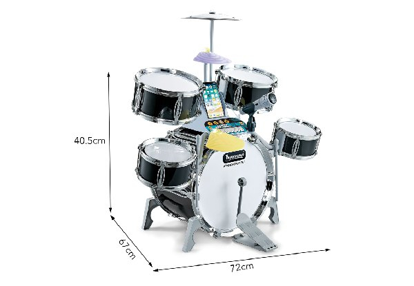 Kids Jazz Drum Set with Stool