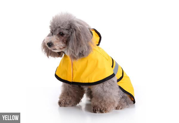 Dog Rain Coat - Four Clours & Six Sizes Available