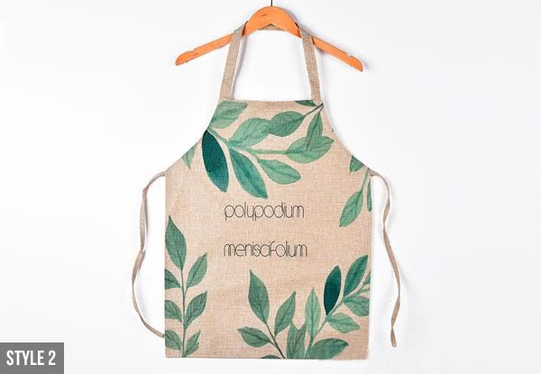 Leaf Print Apron - Two Sizes & Three Styles Available