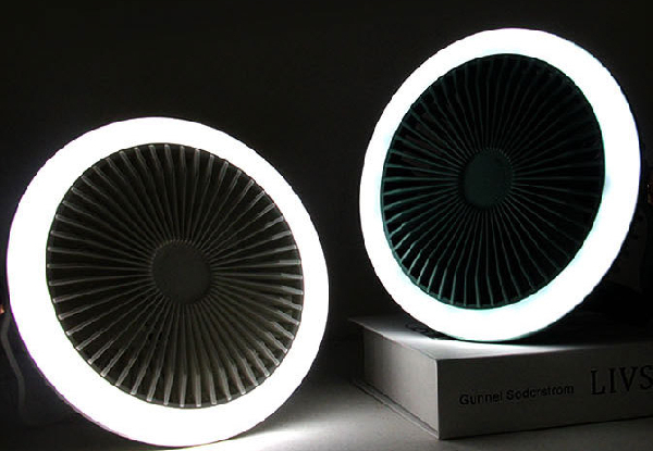 Portable Rechargeable LED Desktop Fan