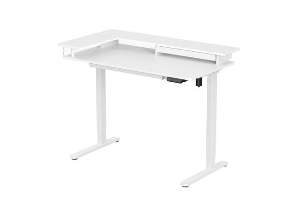 Two-Tier LED Electric Motorised Standing Desk - Two Colours Available