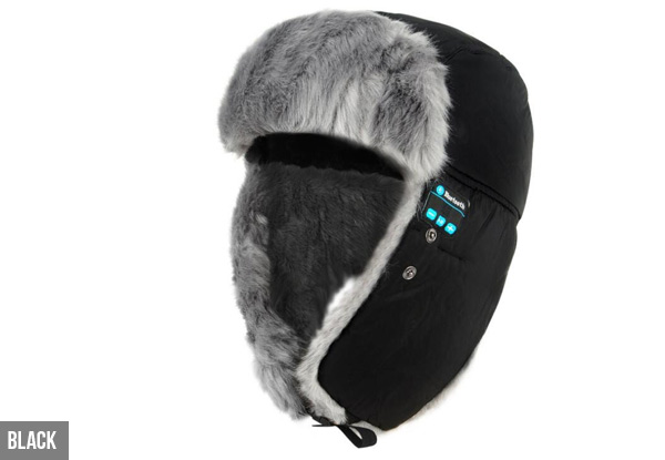 Bluetooth Winter Trapper Hat - Two Colours Available with Free Metro Delivery