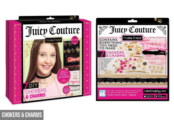 Juicy Couture DIY Jewellery Kit - Six Styles Available & Option for Six