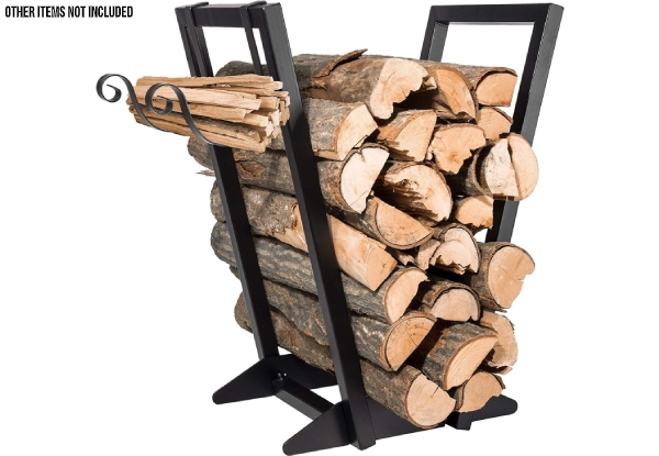 V Shaped Steel Firewood Rack