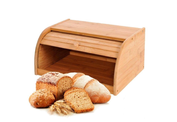 Bamboo Bread Bin Roll-Up Box