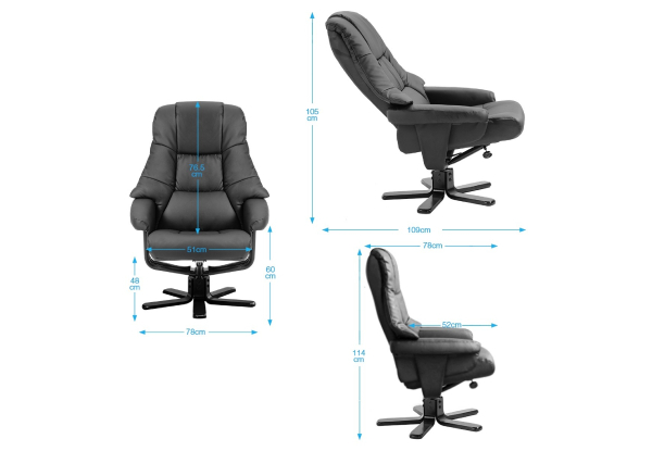 Luxdream Office Recliner Chair with Footrest