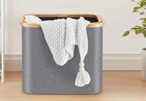 45L Collapsible Large Laundry Basket with Handles