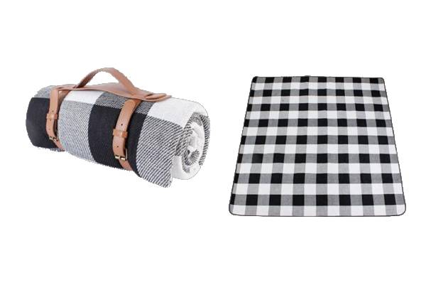 Portable Picnic Blanket with Carry Strap - Two Colours Available