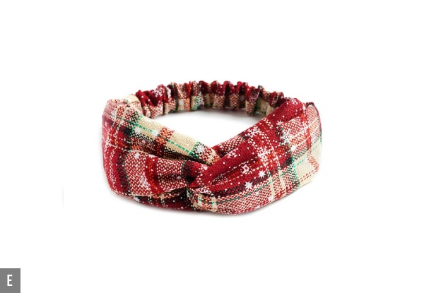 Two-Pack of Matching Christmas Headbands for Child & Adult - Six Patterns Available