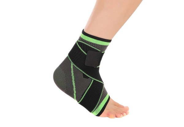 Breathable Nylon Adjustable Ankle Brace - Three Sizes Available