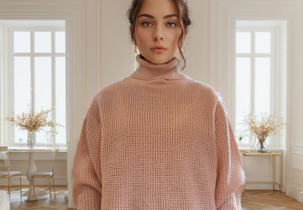 Knitwear World High-Neck Thermal Knit - Available in Three Colours & Four Sizes