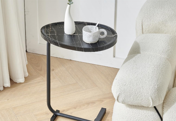 C-Shaped Side Table