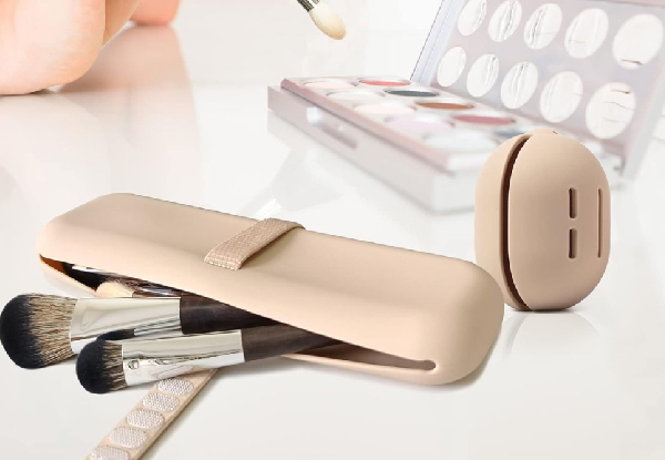 Silicone Make-Up Brush Holder Travel Bag - Available in Five Colours