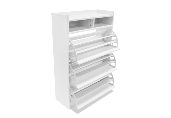 Three-Tier Shoe Cabinet for 45 Pairs - Two Colours Available