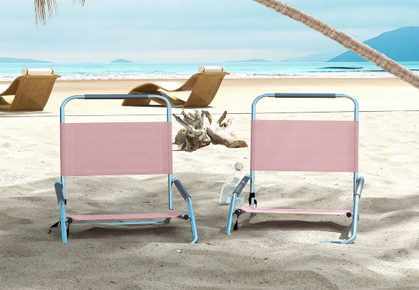 Two-Piece Havana Outdoors Folding Beach Chair - Three Colours Available