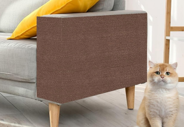 Self-Adhesive Cat Scratching Couch Protector - Available in Three Colours, Three Sizes & Option for Two