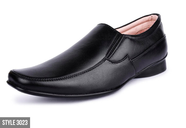 Pair of Men's Genuine Leather Slip-On Shoes