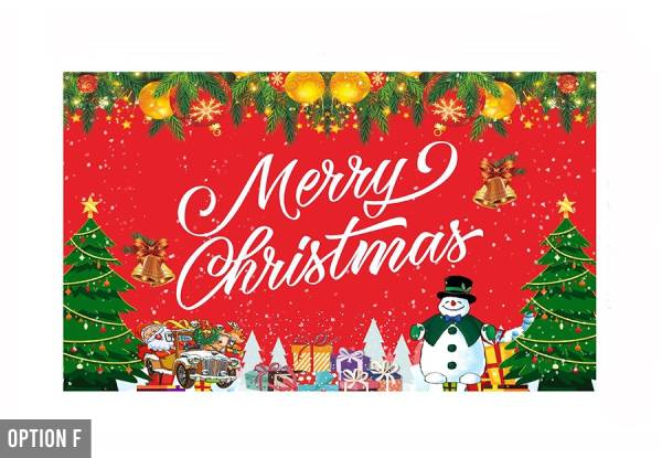 Christmas Banner Decoration - Six Options Available
