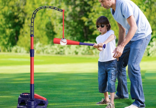 Three-in-One Outdoor Kids Tee Ball Set - Two Colours Available