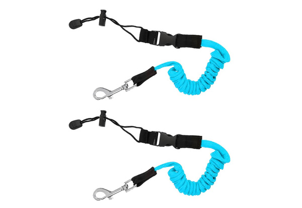Two-Pack of Kayak/Canoe Elastic Safety Leashes