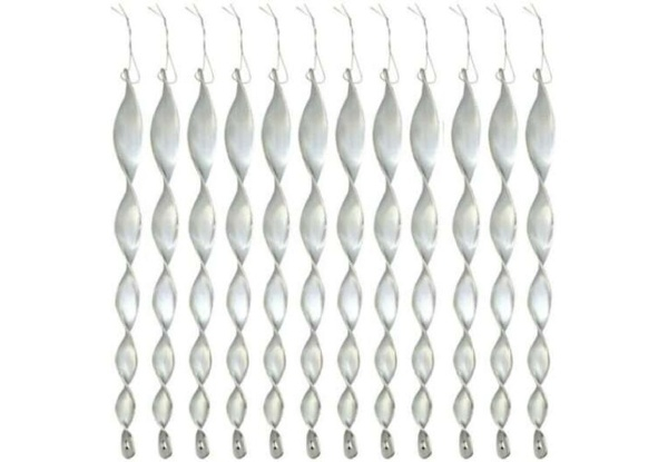12-Pack Silver Spiral Reflective Guards