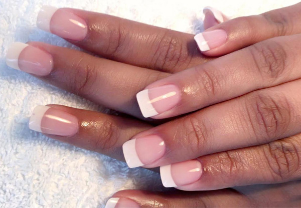 Acrylic Nails - Options for a Regular Colour, French Tips or Gel Polish