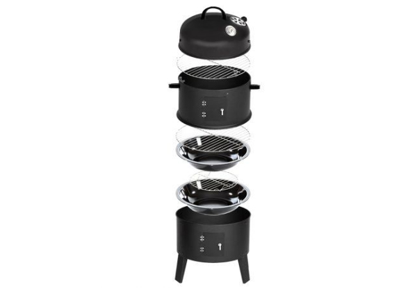 Three-in-One Charcoal Barbecue