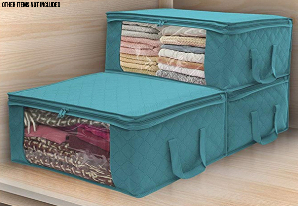 Anti-Dust Wardrobe Storage Box - Two Colours & Options for up to Three-Pack