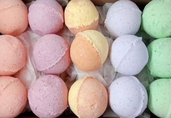 Six Large Bath Bombs Gift Box - Three Styles Available