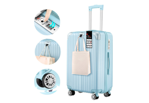 Travel Lightweight Hard Shell Suitcase - Three Sizes Available