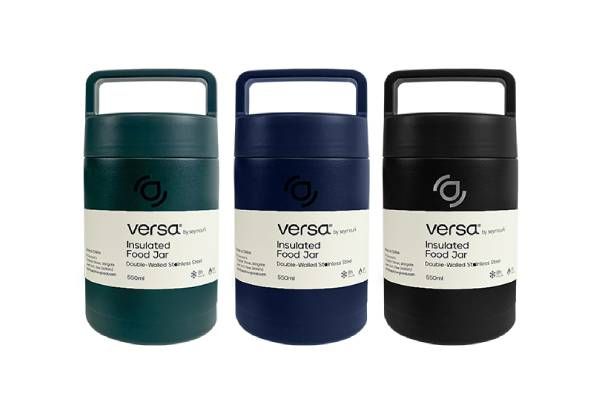 Versa Insulated Food Jar - Available in Two Sizes & Three Colours