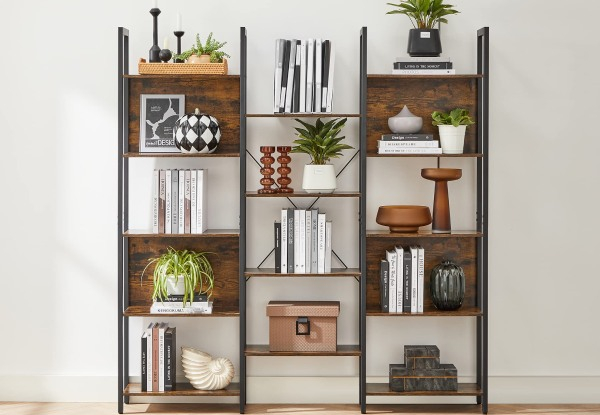 Vasagle Bookshelf Bookcase with 14 Storage Shelves