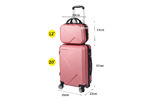 Two-Piece Slimbridge Travel Luggage Set - Three Colours Available