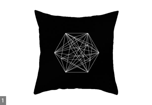 Two-Pack Geo Print Cushion Cover - Sixteen Styles Available with Free Delivery