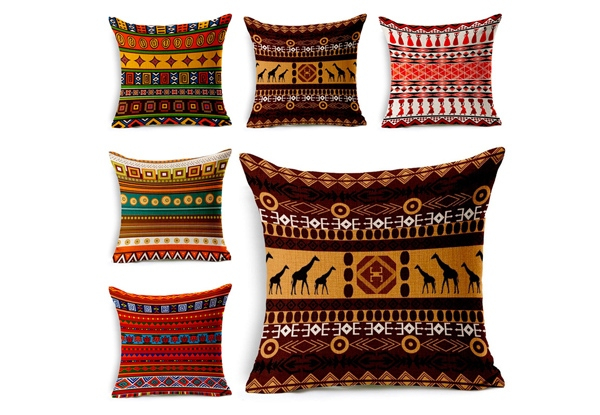 African Print Cushion Cover - Five Designs Available