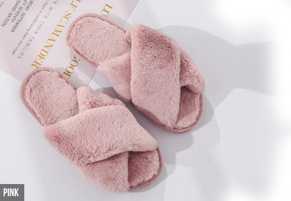 Faux Fur Slippers - Five Colours & Three Sizes Available