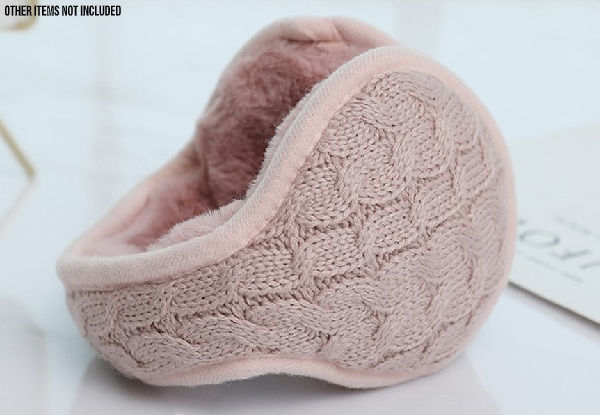 Fleeced Knitted Earmuffs - Four Colours Available & Option for Two