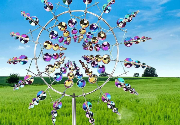 Outdoor 3D Magical Metal Wind Spinner
