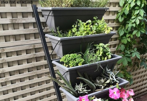 Hotham Freestanding Vertical Garden with Five Self Watering Pots