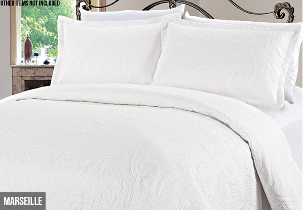 Two-Pack of Marlborough White Pillowshams - Three Styles Available & Option for Four-Pack