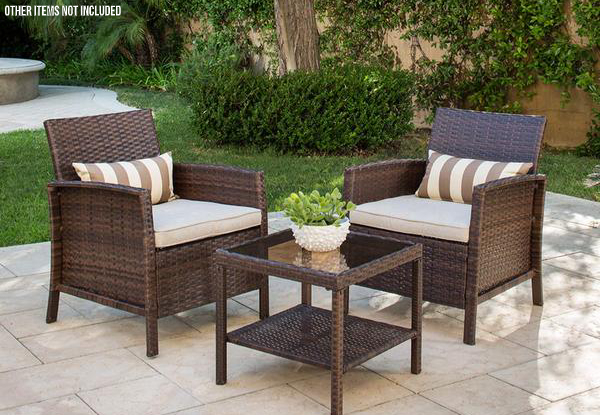 Solaura Three-Piece Outdoor Furniture Patio Bistro Set