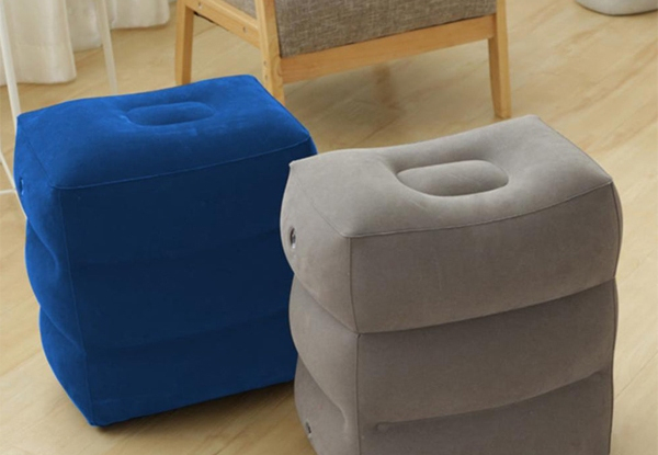 Inflatable Travel Foot Rest - Two Colours Available