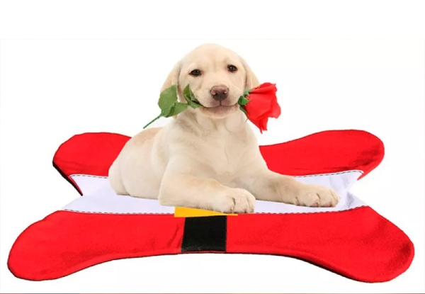 Bone-Shaped Christmas Dog Bed - Option for Two
